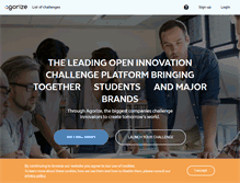 Tablet Screenshot of agorize.com
